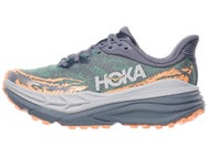 HOKA Stinson 7 Women's Shoes Grey Skies/Pale Tangerine