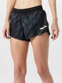 Brooks Women's Elite Black Zag 2" Split Short
