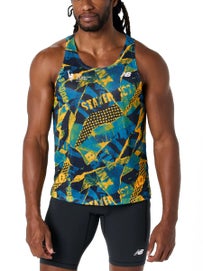 NB Men NYC Marathon Athletic Tank XS Print