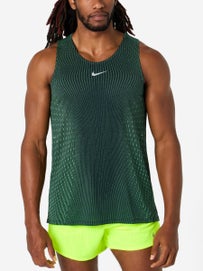 Nike Men's AF Stride Singlet SM Black/Green Spark