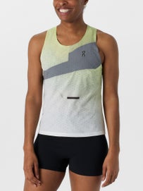On Wom Race Singlet MD Limelight Glacier 