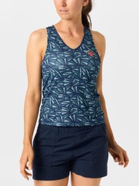 rabbit Women's EZ Vee Performance Trail Tank Sail Shard