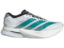 adidas adizero Boston 13 Men's Shoes White/Pure Teal/Gr
