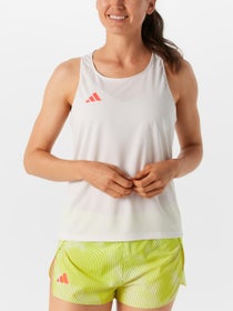 adidas Women's adizero White Solar Tank Top