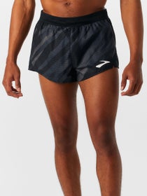 Brooks Men's Elite Black Zag 3" Split Short