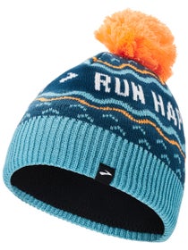 Brooks Run Happy Heritage Pom Beanie