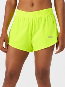 BOA Women's AeroPro 3" Split Shorts Neon Yellow