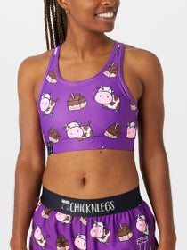 ChicknLegs Choccy Cows Sports Pocket Bra