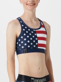 ChicknLegs USA Flag Sports Pocket Bra