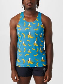 ChicknLegs Men's Blue Bananas Performance Singlet