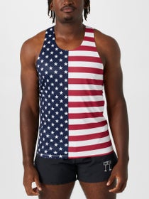 ChicknLegs Men's USA Flag Performance Singlet