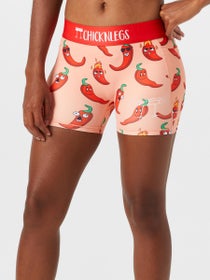 ChicknLegs Women's Chili Peppers 3" Compression Shorts