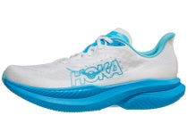 HOKA Mach 6 Men's Shoes White/Skyward Blue