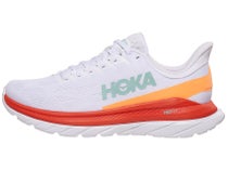 HOKA Mach 4 Men's Shoes White/Fiesta