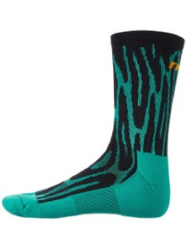 rnnr Marathon Crew Socks Drippy Cheetah Teal