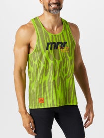 rnnr Men's All Out Singlet Drippy Cheetah Green