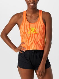 rnnr Women's All Out Crop'd Singlet Tang