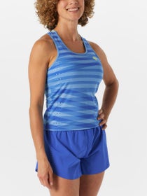 rabbit Women's Flow State Tank Azure Blue Stripe