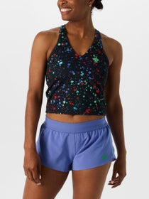 rabbit Women's Go Time Stretch Limo Splatter Crop Top