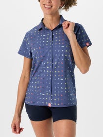 rabbit Women's Low Tide Top Bijou Blue Icon Print