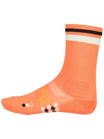 SHYU Racing Half Crew Socks Mango/Cream/Black