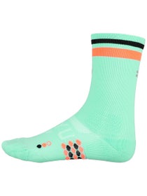 SHYU Racing Half Crew Socks Peppermint/Red/Black