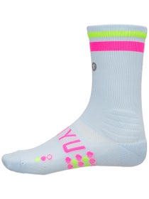 SHYU Racing Half Crew Socks Sky/Pink/Neon