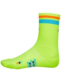 SHYU Racing Half Crew Socks Volt/Pacific/Orange