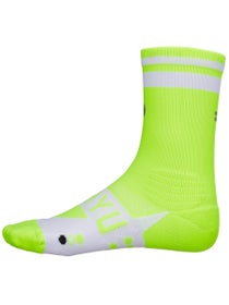 SHYU Racing Half Crew Socks Volt/White/White