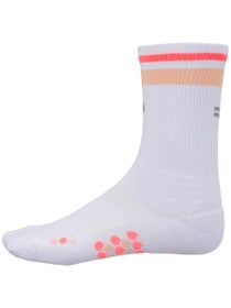 SHYU Racing Half Crew Socks White/Peach/Crimson