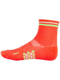 SHYU Racing Quarter Crew Socks Crimson/Lime/Powder