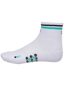 SHYU Racing Quarter Crew Socks White/Jade/Black