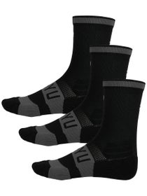 SHYU Training Half Crew Socks 3-Pack Black