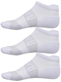 SHYU Training No-show Socks 3-Pack White
