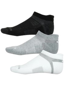 Saucony Inferno Cushion No Show Socks 3-Pack Assorted