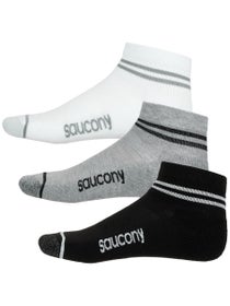 Saucony Inferno Cushion Quarter Socks 3-Pack Assorted
