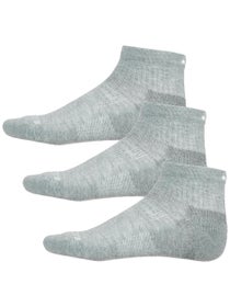 Saucony Inferno Cushion Quarter Socks 3-Pack Grey 
