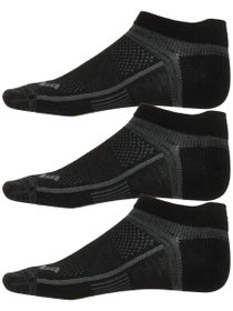 Saucony Inferno Ultralight No Show Socks 3-Pack Black