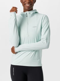 Salomon Women's Sense Aero Hybrid Hooded Half Zip
