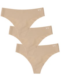Under Armour Women's Pure Stretch No Show Thong - 3PK