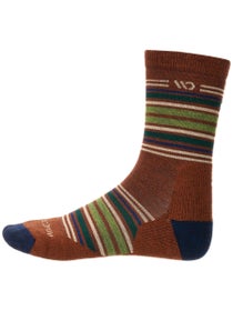 Wide Open Men's Multi Stripe Cushioned Micro Crew Socks