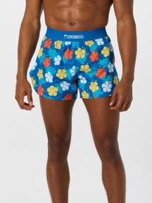 ChicknLegs Men's Hawaiian 4" Half Split Shorts