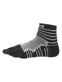 Injinji Ultra Run Wool Mini-Crew Toesocks Slate