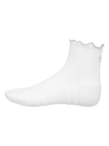 rabbit Light Cushion Ruffle Quarter Socks