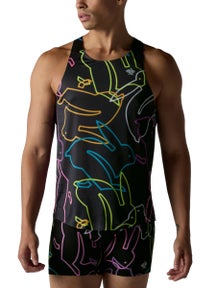 rabbit Men's Go Time Singlet Neon Bunny