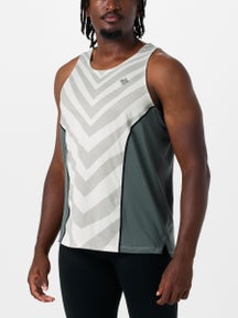 rabbit Men's Gray Zebra Tempo Tank