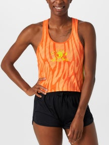 rnnr Women's All Out Crop'd Singlet Tang