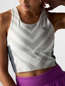 rabbit Women's Gray Zebra Pacer Pocket Crop