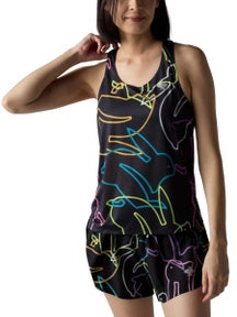 rabbit Women's Go Time Singlet Neon Bunny
