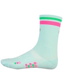 SHYU Racing Crew Socks Foam/Pink/Green